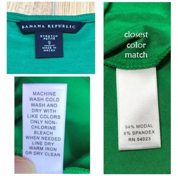 Banana Republic green sleeveless top, size SP - Picture 5 of 5